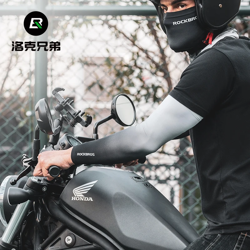 Home Gym Outdoor - ROCKBROS Arm Sleeves Ice Silk Sports