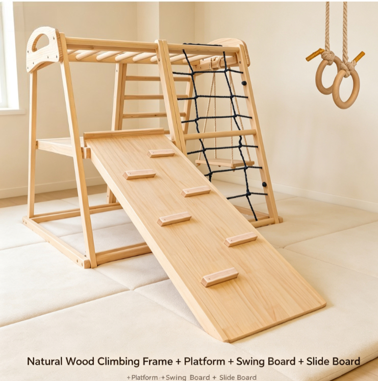 Home Gym For Toddlers - new Wooden Climbing Frame Indoor Play