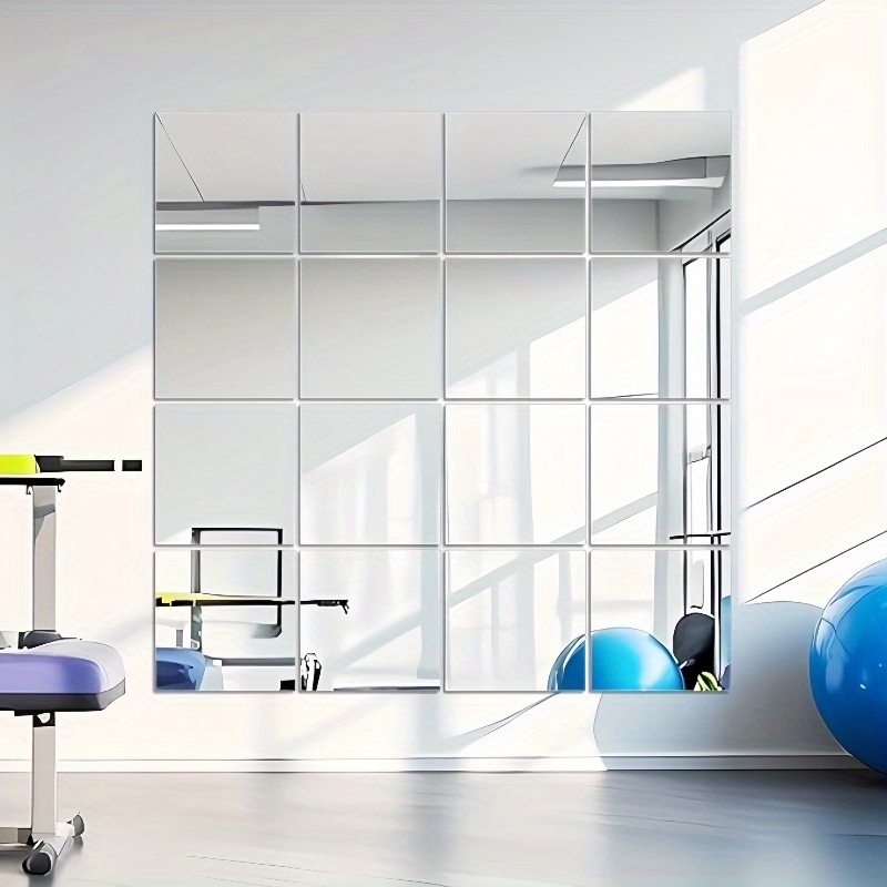 Home Gym Rental - 9PCS 20CM Delicate Multi-functional Acrylic Mirror