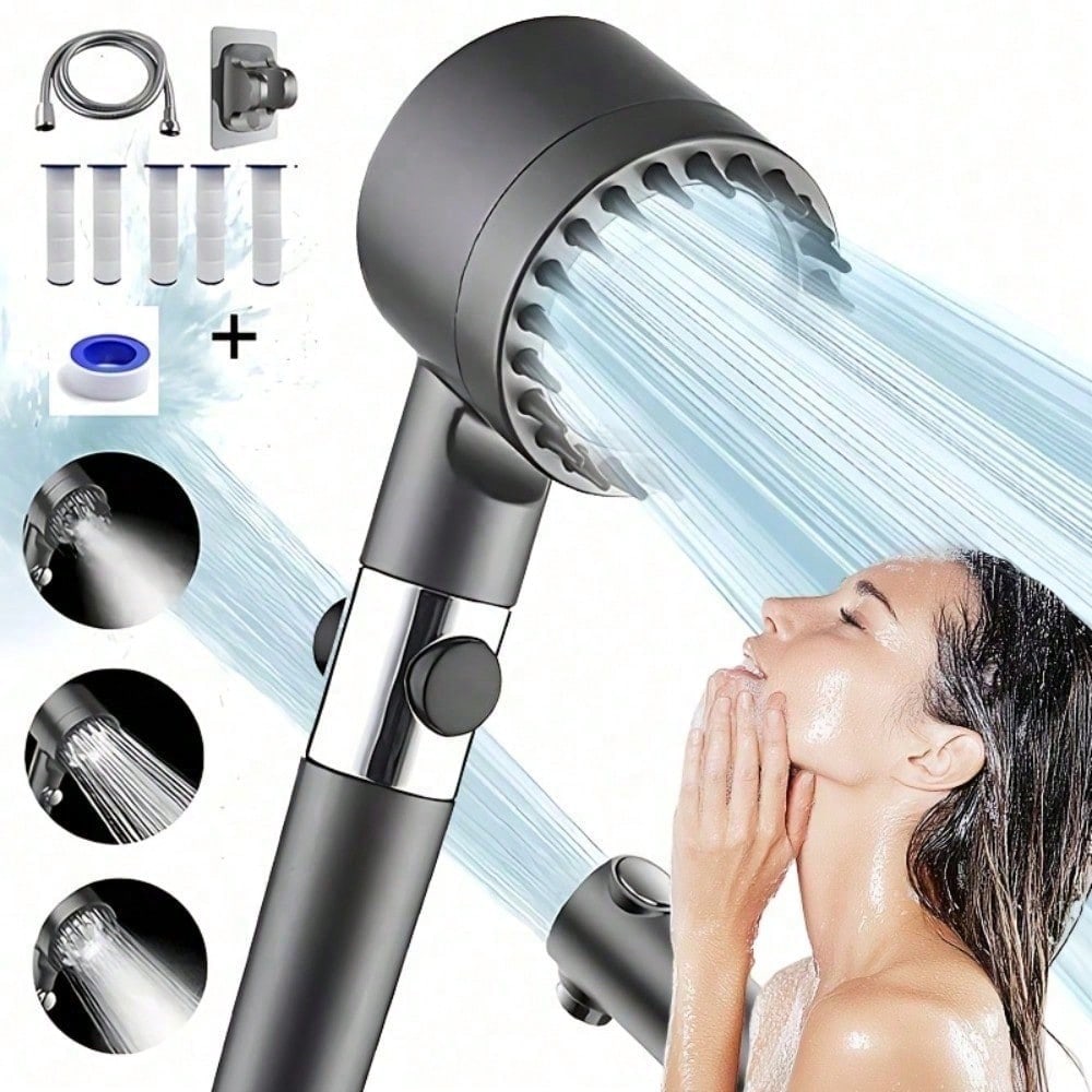 High Pressure Shower Head with - Home Gym Rental ulasan dan harga