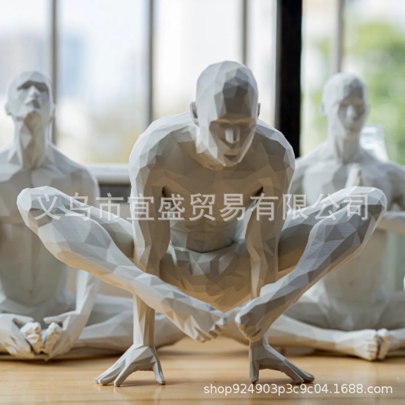 Yoga Man Figurine Minimalist H - Home Gym Minimalist ulasan dan harga