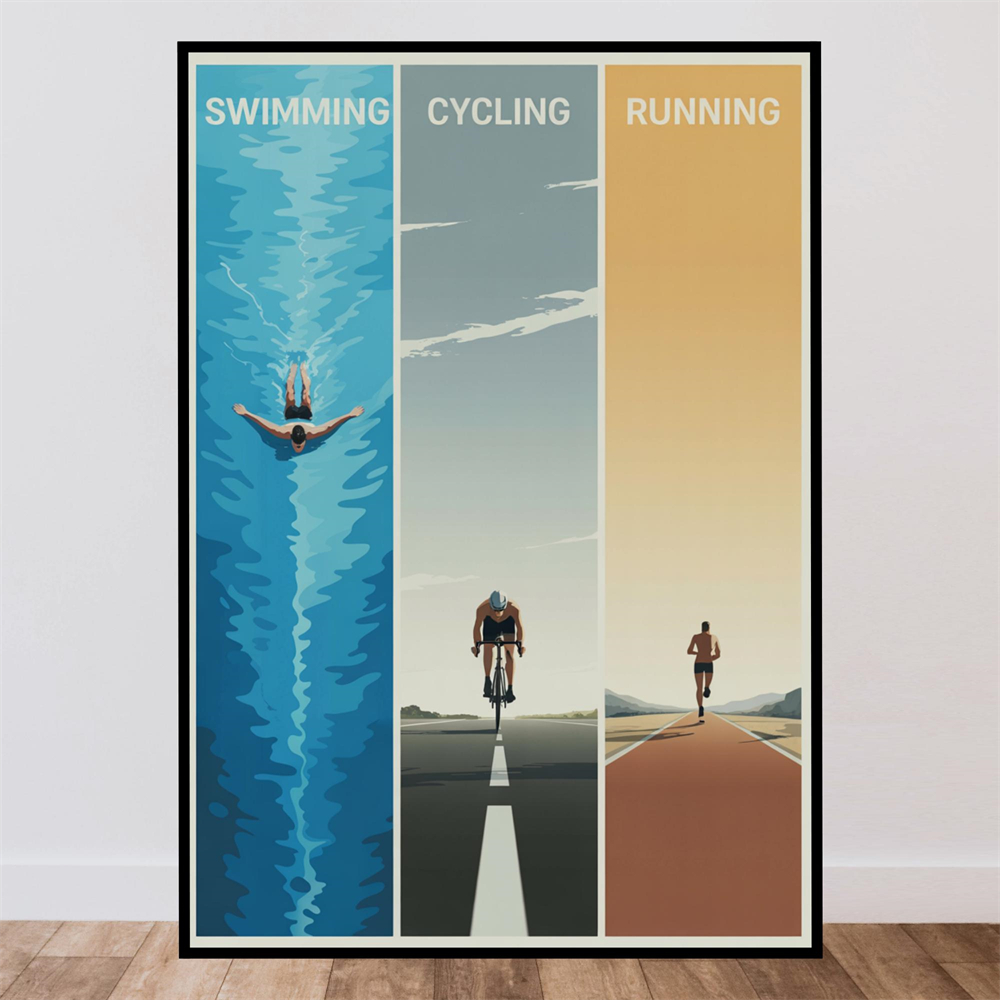 Time To Gym Poster Outdoor Wal - Home Gym Minimalist ulasan dan harga