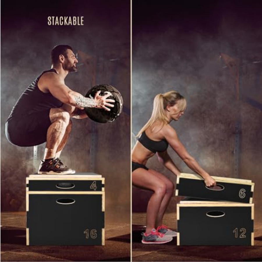 3 in 1 Wooden Plyo Box for Jum - Home Gym Outdoor ulasan dan harga