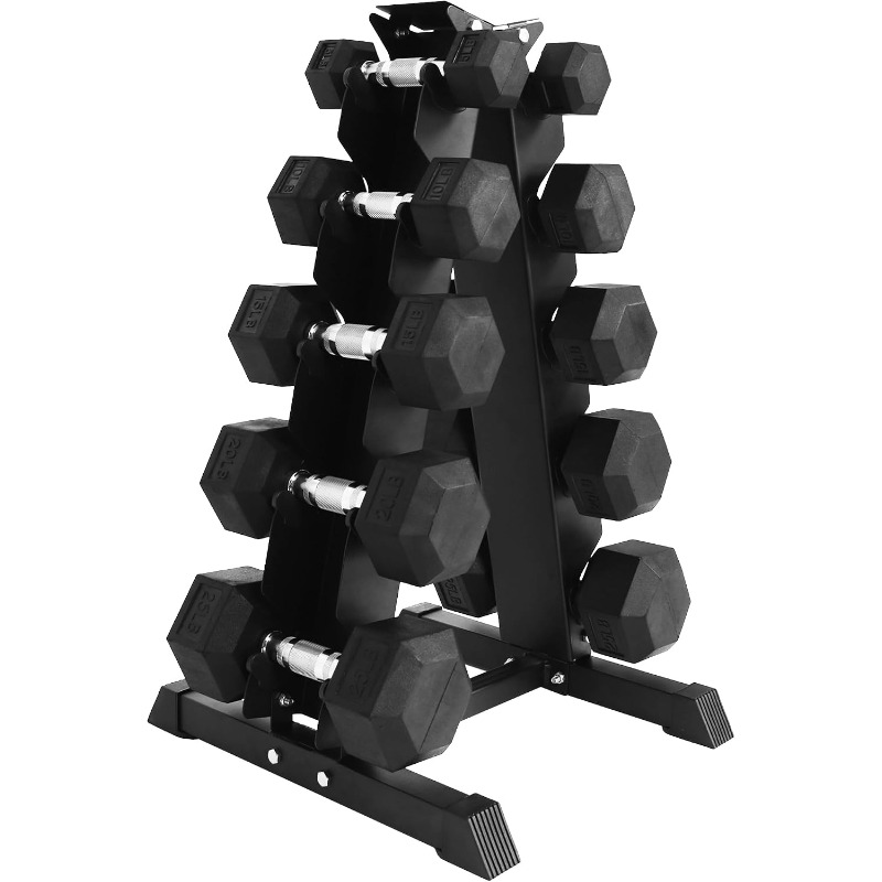 Rubber Coated Hex Dumbbell Wei - Hex Dumbbell Set ulasan dan harga