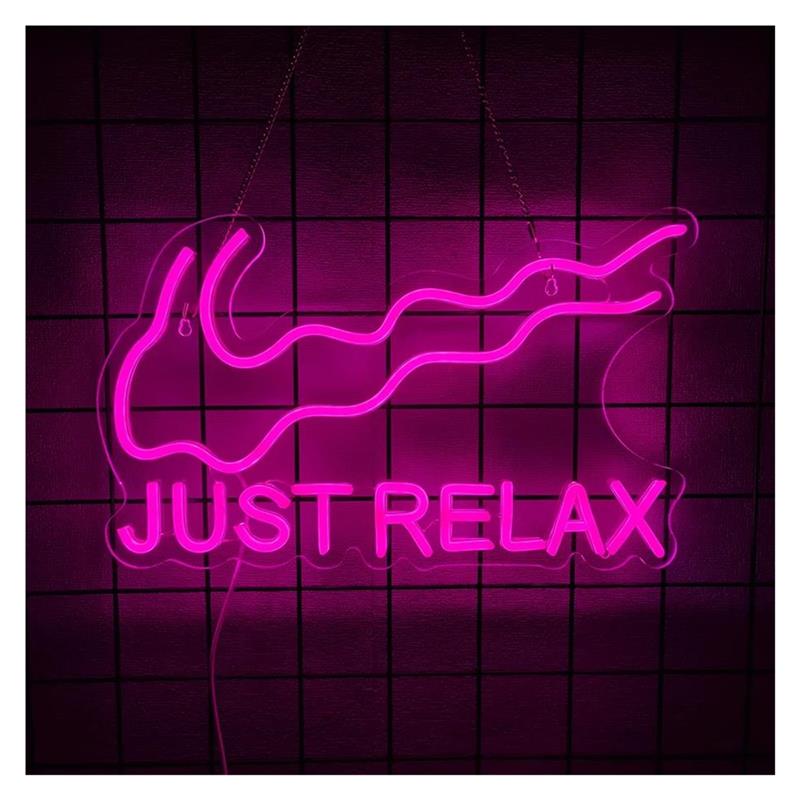 Just Relax Neon Sign Light For - Home Gym Neon Sign ulasan dan harga
