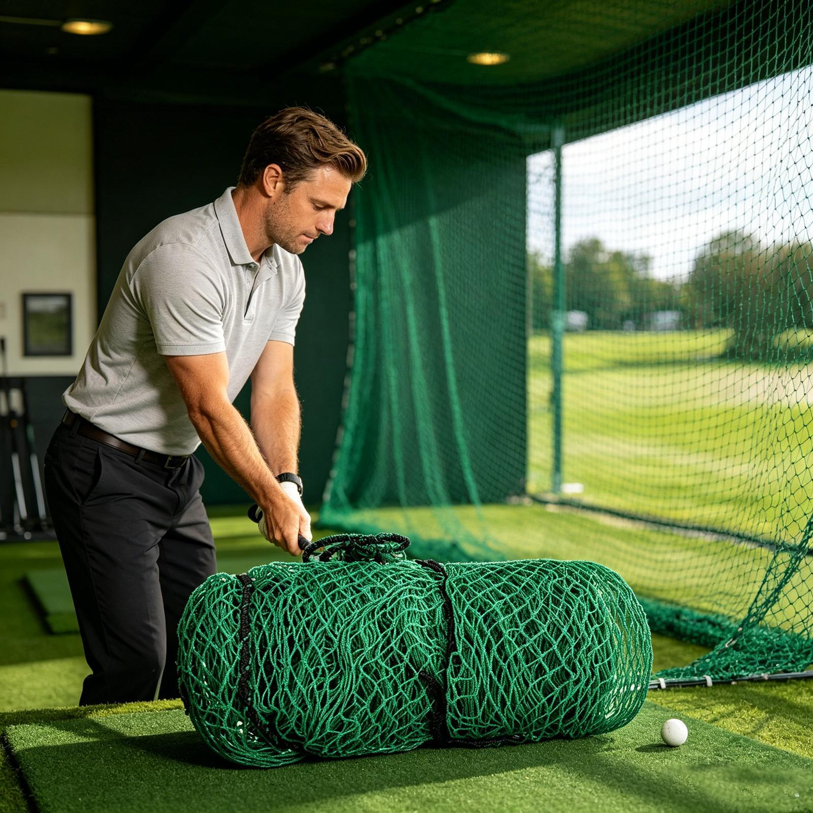 Golf Hitting Net Outdoor Train - Home Gym Outdoor ulasan dan harga