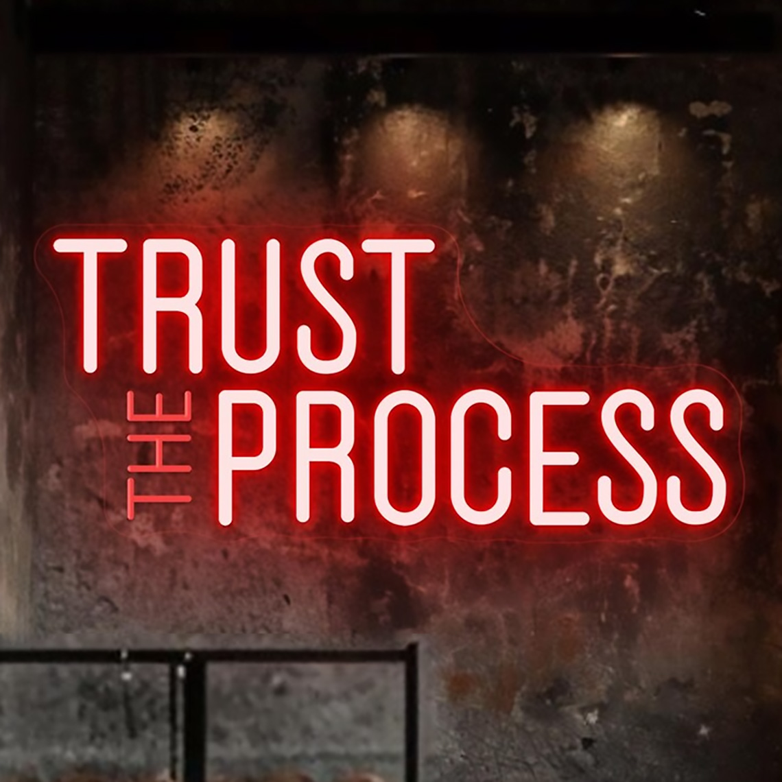 Trust The Process Neon Sign, C - Home Gym Neon Sign ulasan dan harga