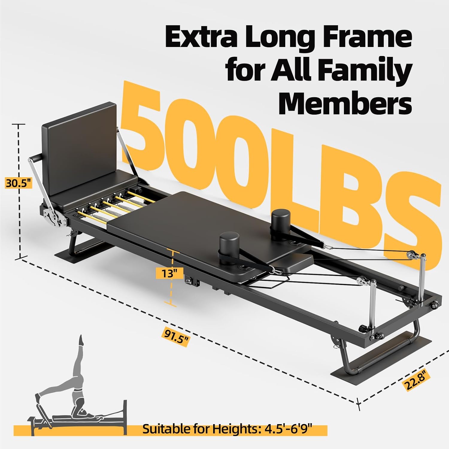 Foldable Pilates Reformer Mach - Home Gym Minimalist ulasan dan harga