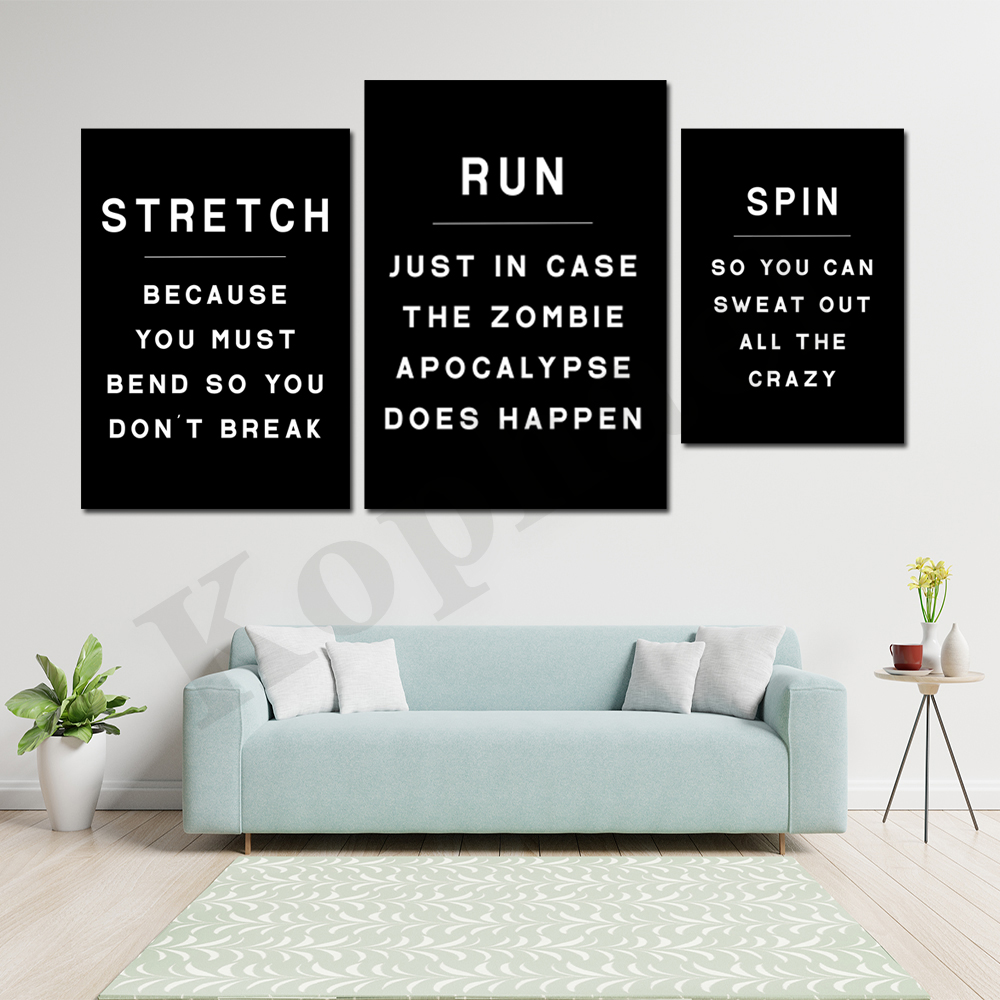 Gym wall art | home gym decor  - Home Gym Minimalist ulasan dan harga