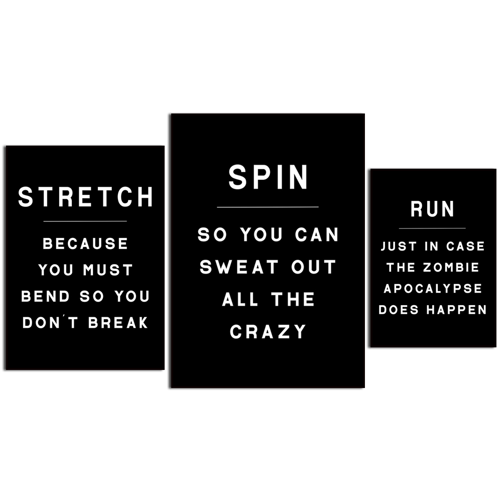 Gym wall art | home gym decor  - Home Gym Minimalist ulasan dan harga