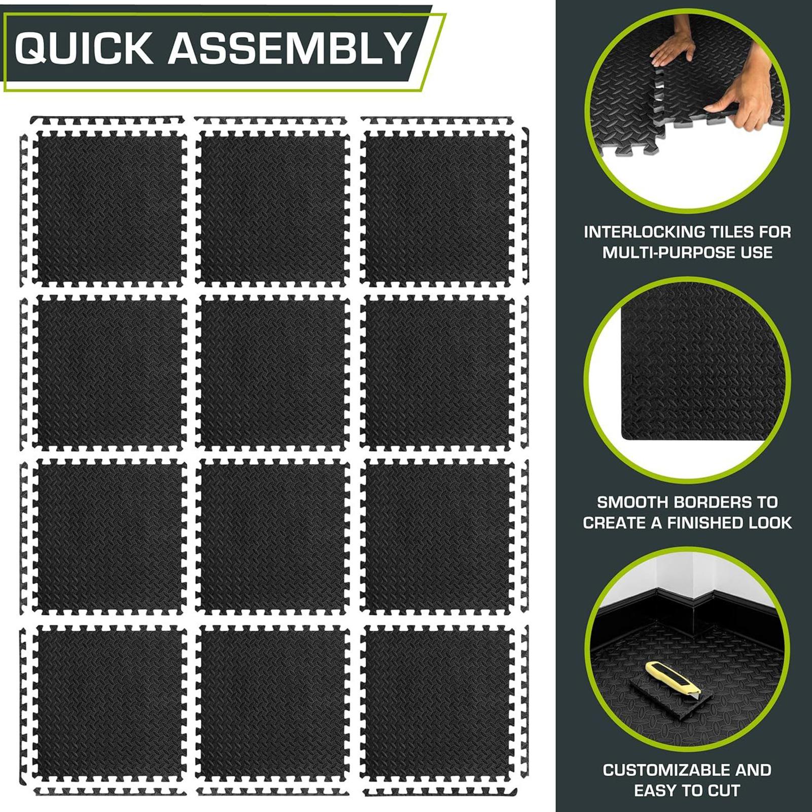 Puzzle Exercise Mat 12 Pieces  - Home Gym For Toddlers ulasan dan harga